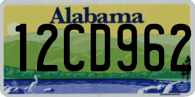 AL license plate 12CD962