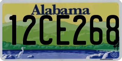 AL license plate 12CE268
