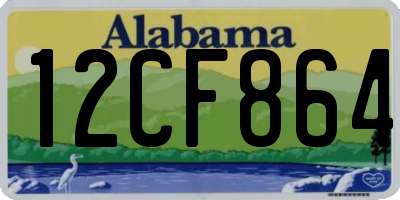 AL license plate 12CF864