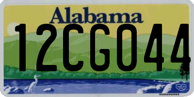 AL license plate 12CG044