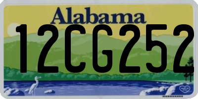 AL license plate 12CG252