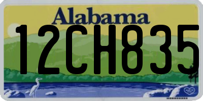 AL license plate 12CH835