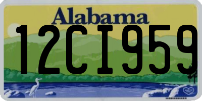 AL license plate 12CI959