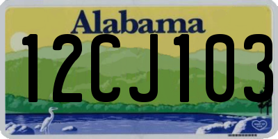 AL license plate 12CJ103