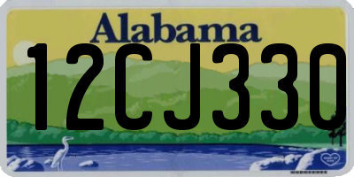AL license plate 12CJ330