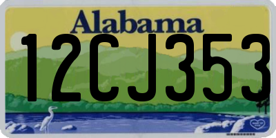 AL license plate 12CJ353