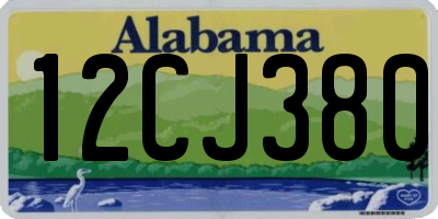AL license plate 12CJ380