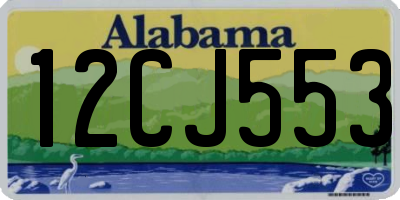 AL license plate 12CJ553