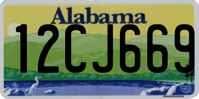 AL license plate 12CJ669