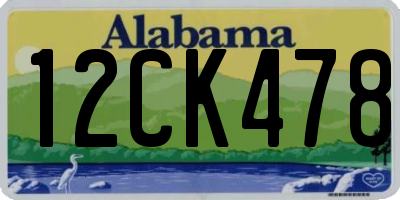 AL license plate 12CK478