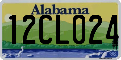 AL license plate 12CL024