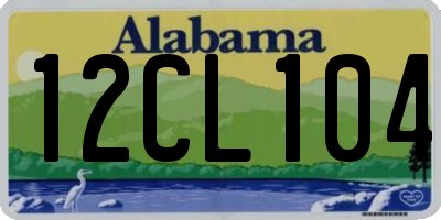 AL license plate 12CL104
