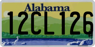 AL license plate 12CL126
