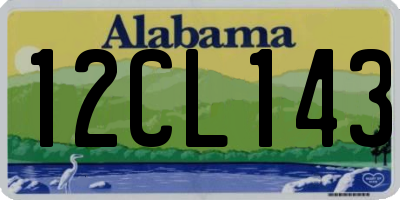 AL license plate 12CL143