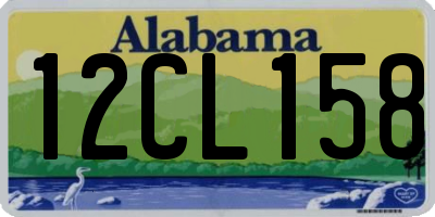 AL license plate 12CL158