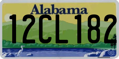 AL license plate 12CL182