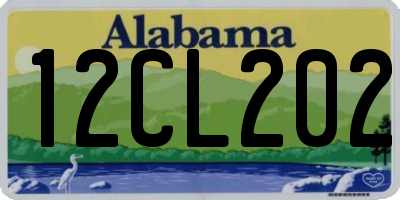 AL license plate 12CL202