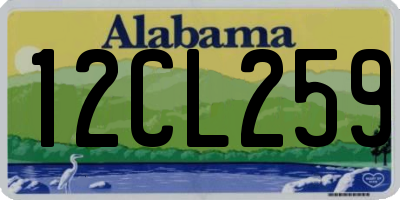 AL license plate 12CL259