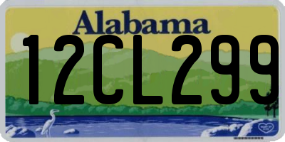 AL license plate 12CL299