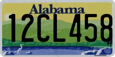 AL license plate 12CL458