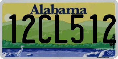 AL license plate 12CL512