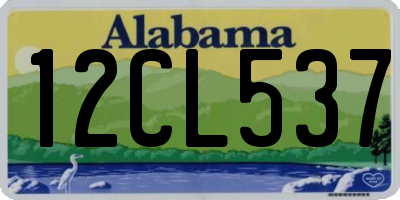 AL license plate 12CL537