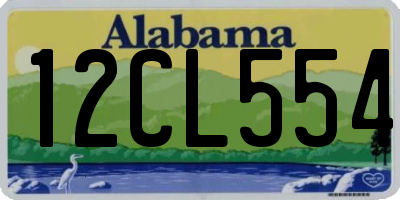 AL license plate 12CL554