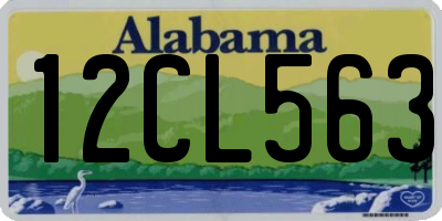 AL license plate 12CL563