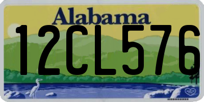 AL license plate 12CL576