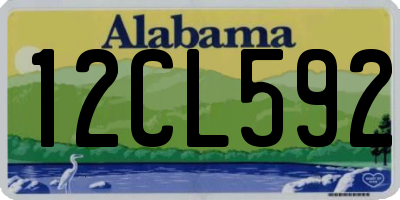 AL license plate 12CL592