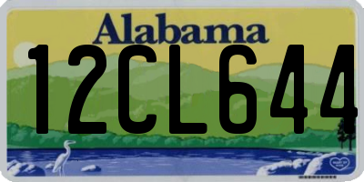 AL license plate 12CL644