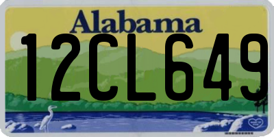 AL license plate 12CL649