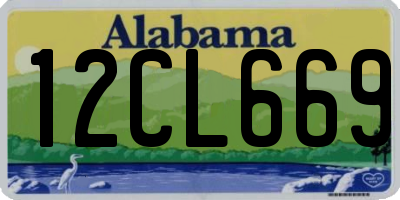 AL license plate 12CL669