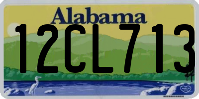 AL license plate 12CL713