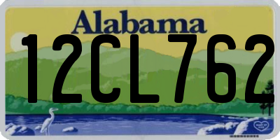 AL license plate 12CL762