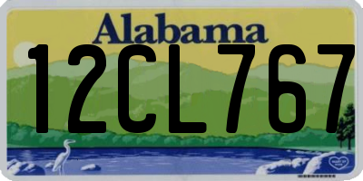 AL license plate 12CL767