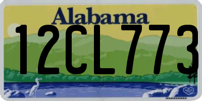 AL license plate 12CL773