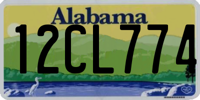 AL license plate 12CL774