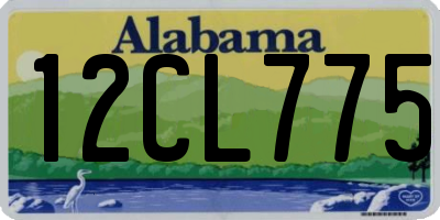 AL license plate 12CL775