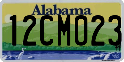 AL license plate 12CM023
