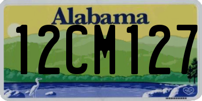 AL license plate 12CM127