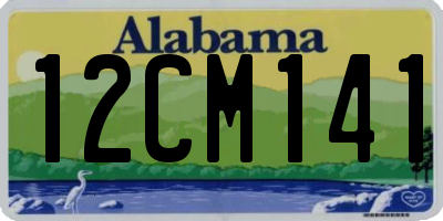 AL license plate 12CM141