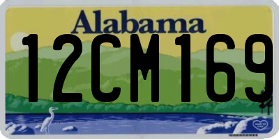 AL license plate 12CM169