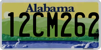 AL license plate 12CM262