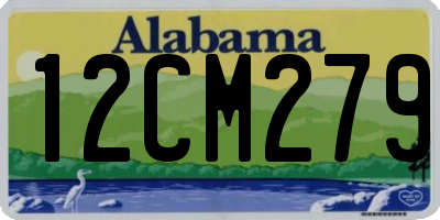 AL license plate 12CM279