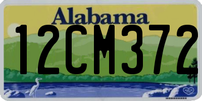 AL license plate 12CM372