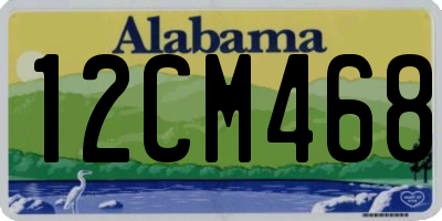 AL license plate 12CM468