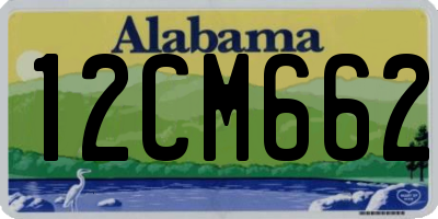 AL license plate 12CM662