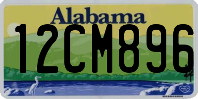 AL license plate 12CM896