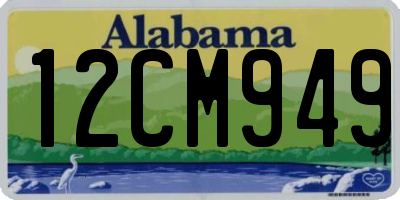 AL license plate 12CM949